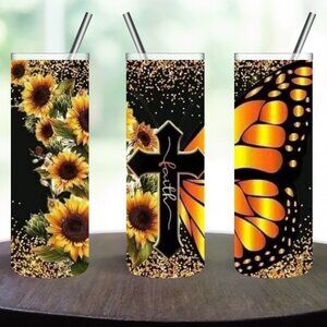 Stainless Steel Faith 20oz Skinny Tumbler